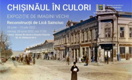 Artistul Lică Sainciuc a vernisat expoziția de imagini vechi Chișinăul în culori