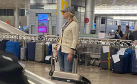 Marina Tauber văzută pe aeroportul din Israel