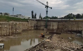 Un șantier din str Calea Orheiului ajuns sub ape în urma ploilor Ce spune Primăria capitalei