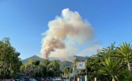 На популярном у молдаван курорте в Греции вспыхнул сильный пожар