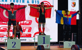 Серебро и бронза для Молдовы на чемпионатах Европы по тяжелой атлетике 