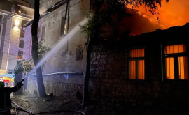 Lichidarea unui incendiu de proporții în municipiul Chișinău