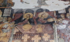 Двойной Христос изображен на фреске в Земенском монастыре
