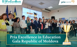 FinComBank поддерживает образование принимая участие в Галацеремонии награждения в сфере образования в Республике Молдова 