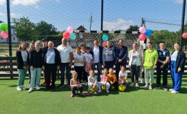 В селе Кырнацены Каушанского района состоялось открытие нового стадиона