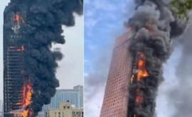 В Китае 200метровый небоскреб cгорел за 20 минут