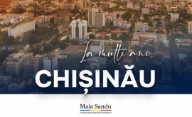 Maia Sandu La mulți ani Chișinău