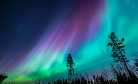 Необычайно яркое северное сияние было замечено в Финляндии
