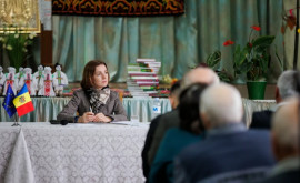 Maia Sandu a discutat cu localnicii din satul Ciuciuleni Hîncești