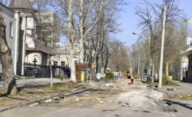 Reparația trotuarelor în centrul istoric al Chișinăului