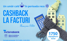 Vrei să primești cashback la achitarea serviciilor comunale Victoriabank îți dă o mână de ajutor