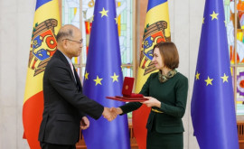Ambasadorul Japoniei șia încheiat mandatul A primit Ordinul de Onoare