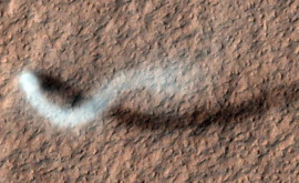 Un nou sunet a fost captat pe planeta Marte cel al unui vîrtej de praf