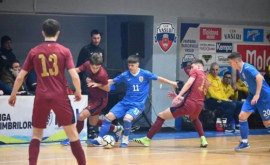 Selecționata de futsal a Moldovei a jucat cu naționala României