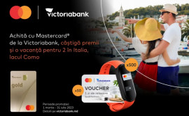 Achită cu Mastercard de la Victoriabank și câștigă premii de valoare