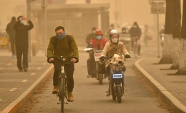 Пыльная буря обрушилась на столицу Китая