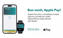 Apple Pay devine disponibil pentru deținătorii de carduri FinComBank