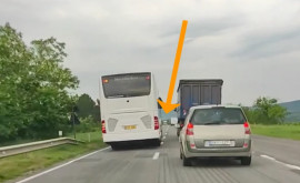 Șoferul unui autocar de pe ruta ChişinăuBucureşti a pus în pericol viața pasagerilor