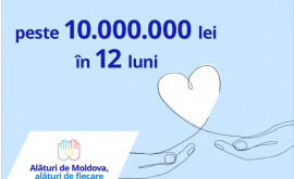 Alături de Moldova Alături de fiecare o campanie socială de peste ZECE MILIOANE DE LEI
