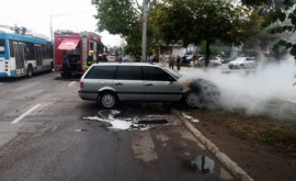 Un automobil a explodat la Bălți Sînt răniți