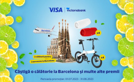 Câștigă o vacanță la Barcelona cu Victoriabank și cardul SALUT întro promoție de vară cu super premii