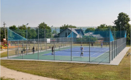 Întro localitate din Rîșcani a fost construit un teren de tenis de cîmp