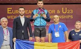 Марин Робу завоевал три золотые медали на ЧЕ по тяжелой атлетике в Бухаресте