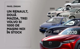 Pavel Zingan Un Renault două Mazda trei Volvo și 1000 de mașini noi în stock