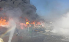 В Новороссийске произошел крупный пожар на грузовом терминале 