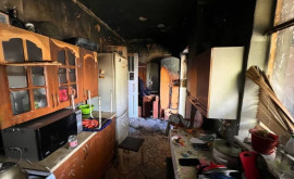 Locatarii unei case din Bender au scăpat ca prin minune în timpul unui incendiu