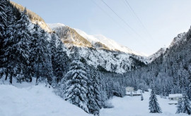 A nins puternic la munți în România
