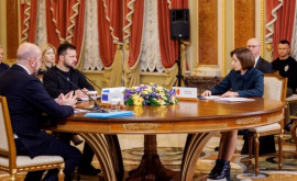 La Kyiv Președinta Maia Sandu a discutat cu președinții Zelenskyy și Michel despre viitorul comun în UE