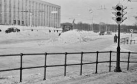Cum arăta Chișinăul în plină iarnă cu aproape 60 de ani în urmă