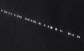 Жители столицы увидели спутники Starlink Илона Маска