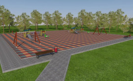 Для детей в селе Валя Пержей обустроена современная игровая площадка