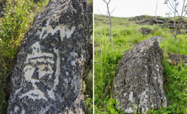În raionul Orhei vandalii au deteriorat o sculptură în piatră veche de o mie de ani
