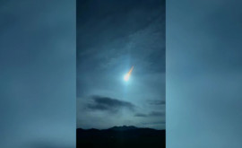 Imagini spectaculoase cu momentul căderii unui asteroid pe pămînt