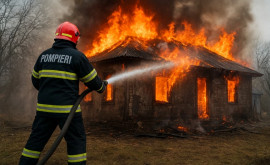 Tragedie în nordul țării casă mistuită de flăcări proprietar internat în stare gravă