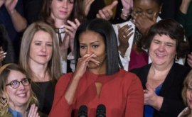 Michelle Obama a încheiat în lacrimi ultimul discurs VIDEO