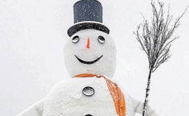 Om de zăpadă URIAŞ inspirat de Olaf din Frozen FOTO