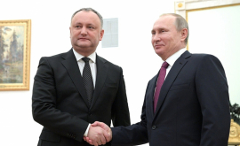 Igor Dodon sa întîlnit cu Vladimir Putin VIDEO