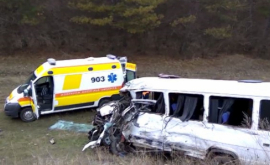 Întrun accident în raionul Căuşeni au fost rănite 13 persoane