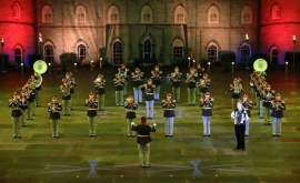 Militarii din Orchestra Prezidenţială la Musikparade2017 din Germania