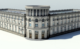 Новый проект главные здания Кишинева в 3Dформате