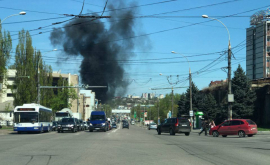 Explozie și fum în sectorul Buiucani al capitalei VIDEO