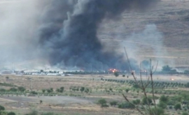 Incendiu devastator la o bază militară din Turcia