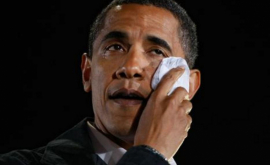 Obama emoționat pînă la lacrimi