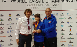 Polina Hurenko a cucerit bronzul la mondialele de karate printre tineret