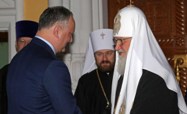 Игорь Додон поздравил Патриарха Московского и всея Руси Кирилла
