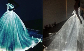 Дизайнер шьет свадебные платья которые светятся в темноте
